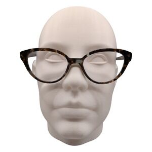 Warby Parker Fatima Wide Smoky Pearl Tortoise Eyeglasses 53-18-142 Cat Eye Frame